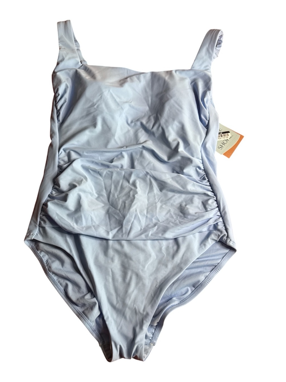 NWT Shade and Shore Sz XL(16) Lt Blue One Piece Swim